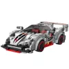LEAN TOYS Blocos de construção carro desportivo robô 2em1 cinzento 363 peças
