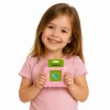 LEAN TOYS Leitor de cartões de aprendizagem de palavras em inglês brinquedo educativo rosa