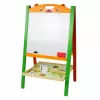 LEAN TOYS Quadro de aprendizagem magnético de dupla face 2 em 1 com marcadores letras números
