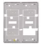 ACO CDN-P-S2 NT Moldura CDN, sobrepor, pequena, dupla, para CDNP5/6, CDNC/B, CDNA, aço inoxidável