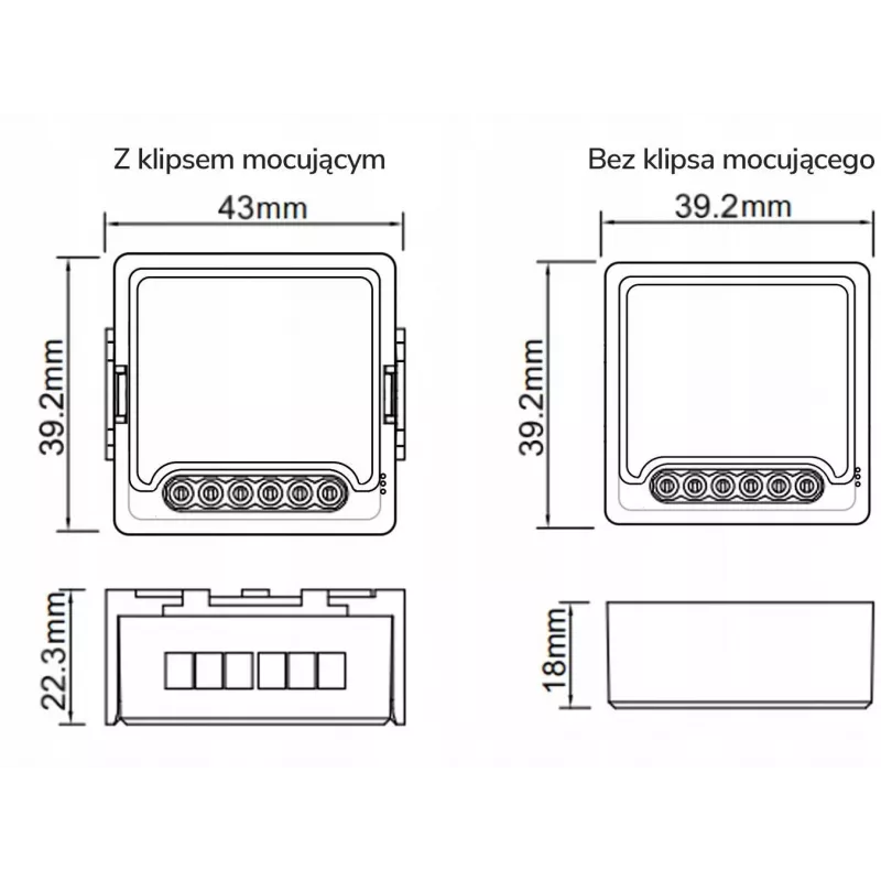 OXT T250G Módulo sensor ZigBee para porta de garagem com contacto magnético para TUYA Smart Life