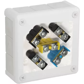 VIPLAST VP-51 Caixa de derivação de superfície 12 entradas Branco IP55 118x118x46mm 051-51