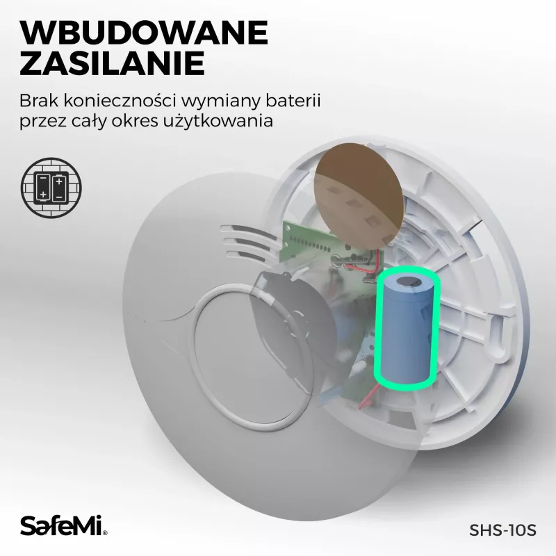 SAFEMI SHS-10W detetor de fumo WiFi, garantia de 3 anos