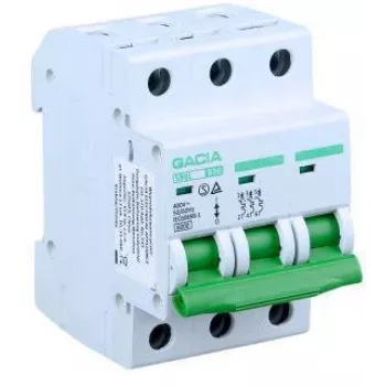 GACIA SB6L B 3P 16A Minidisjuntor MCB 3 polos 16A 6kA curva B