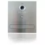 VIDOS S551-SKM Caixa de Correio com Vídeo-Intercomunicador de Porta Integrado, Aço Inoxidável Escovado, Montagem Embutida