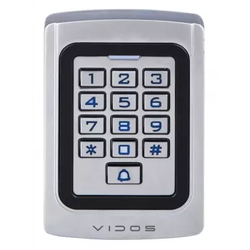 VIDOS Fechadura de Combinação com Leitor ZS41 - Controlo de Acesso Autónomo, PIN e Cartão, IP65