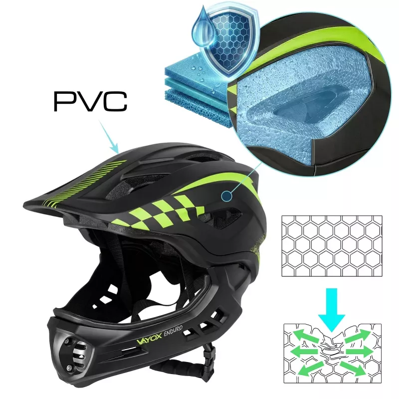 Vayox Capacete Enduro S Preto VA0421BS