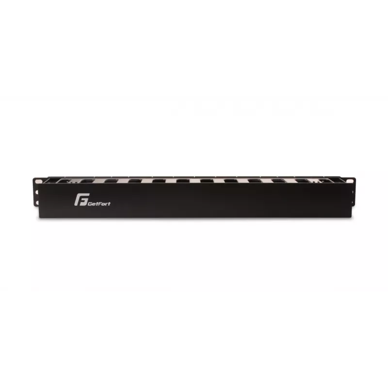 GETFORT OGF-PM Painel de Gestão de Cabos Horizontal Fechado 1U - Preto