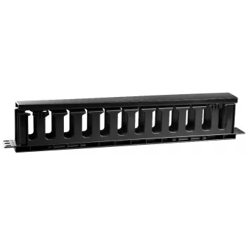 GETFORT OGF-PM Painel de Gestão de Cabos Horizontal Fechado 1U - Preto