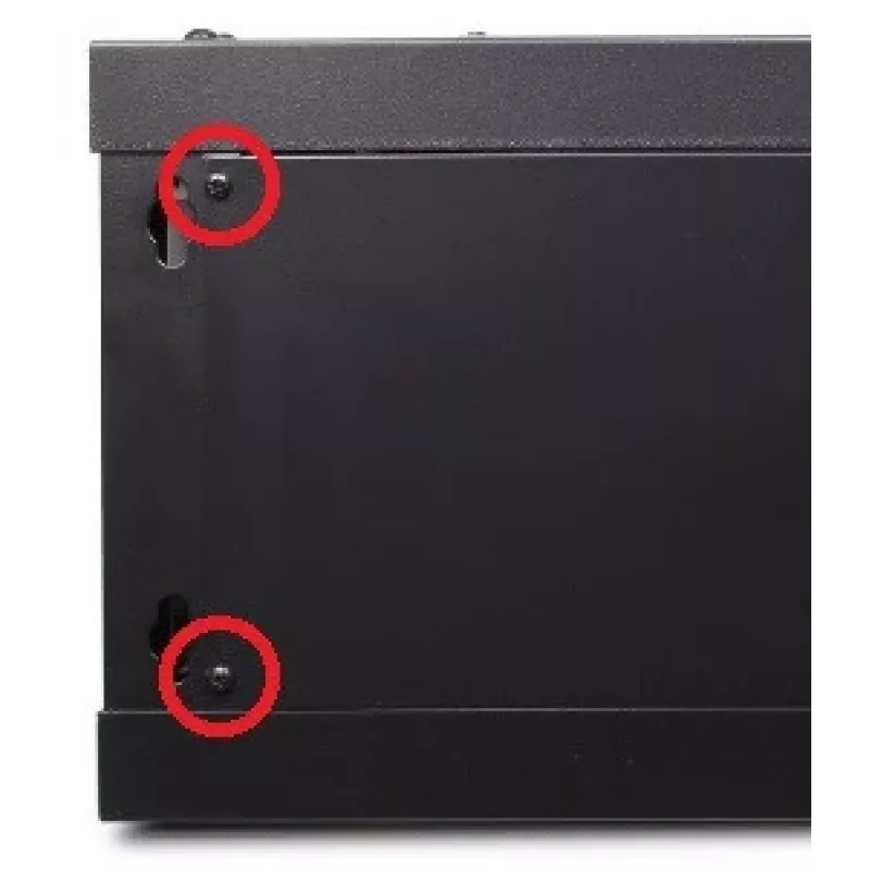 GETFORT Armário de Rede de Parede CALI 19 polegadas 4U 600x450 - Preto (WGF04-64EH-WGB)