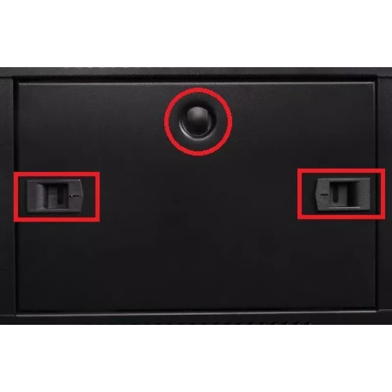 GETFORT Armário de Rede de Parede CALI 19 polegadas 4U 600x450 - Preto (WGF04-64EH-WGB)