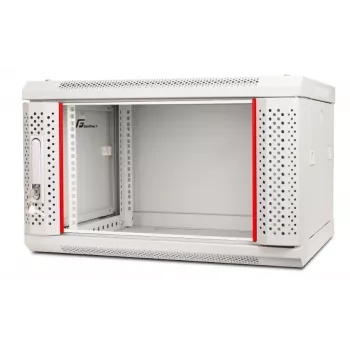 GETFORT Armário de Rack de Parede CALI 19 polegadas 6U 600x600 Cinzento RAL 7035