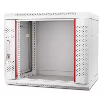 GETFORT WGF09-64EH-WGG Armário de Rede de Parede 19 polegadas 9U 600x450mm Cinzento (RAL 7035)