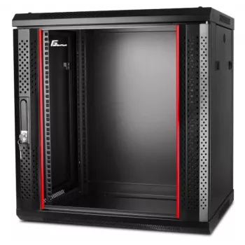 GETFORT CALI Armário de Rack de Parede 19 polegadas 12U 600x450 Preto