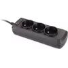 Régua de Tomadas GETFORT USV C14 3 Tomadas Tipo E Francês 1,5m Preto