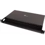 Painel de Patch de Fibra Ótica GETFORT GF-FO01-SX 1U 19 inch 24xSC Simplex com Cassete de Fusão