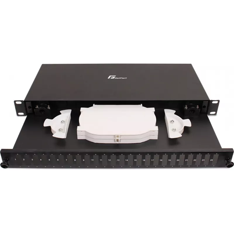 Painel de Patch de Fibra Ótica Fixo GETFORT GF-FO04-DX 1U 19