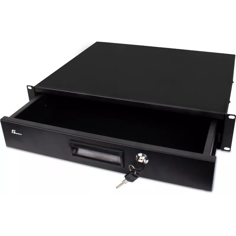 Gaveta Rack Getfort GF-2U-drawer 2U - Aço 19
