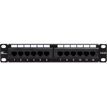 Painel de Patch Getfort PGF-5EUTP12-B4 12 Portas Cat5e UTP 10