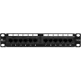 Painel de Patch Getfort PGF-5EUTP12-B4 12 Portas Cat5e UTP 10