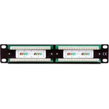 Painel de Patch Getfort PGF-5EUTP12-B4 12 Portas Cat5e UTP 10