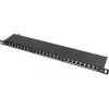 Painel de Patch FTP Cat.5e 24 Portas 0.5U Preto GETFORT PGF-5EFTP24-B8