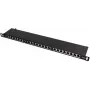 Painel de Patch FTP Cat.5e 24 Portas 0.5U Preto GETFORT PGF-5EFTP24-B8