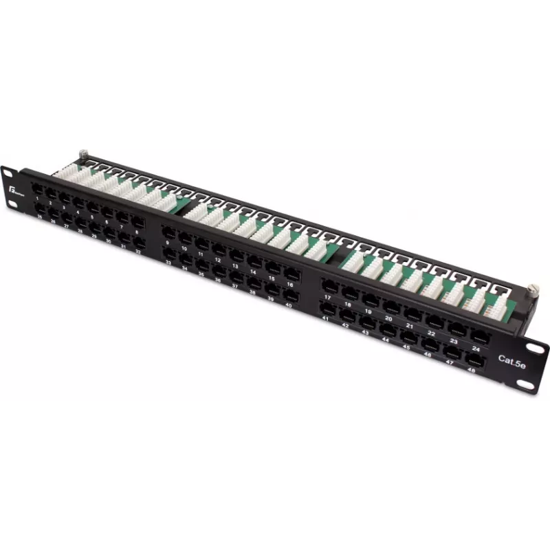 Painel de Patch GETFORT PGF-5EUTP48-B9 UTP Cat.5e 48 Portas 2U 19
