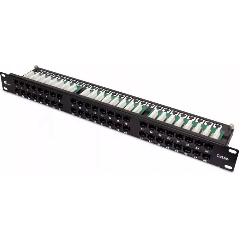 Painel de Patch GETFORT PGF-5EUTP48-B9 UTP Cat.5e 48 Portas 2U 19