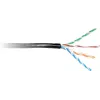 GETFORT Cat.5e U/UTP cabo Ethernet exterior com gel 305m (1000ft) preto