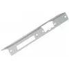 ELEKTRA-PLUS espelho de porta angular longo direito, castanho, 240x40 mm, aço, pintado, para fechadura de cilindro de perfil europeu, montagem à superfície, porta interior, série 2423