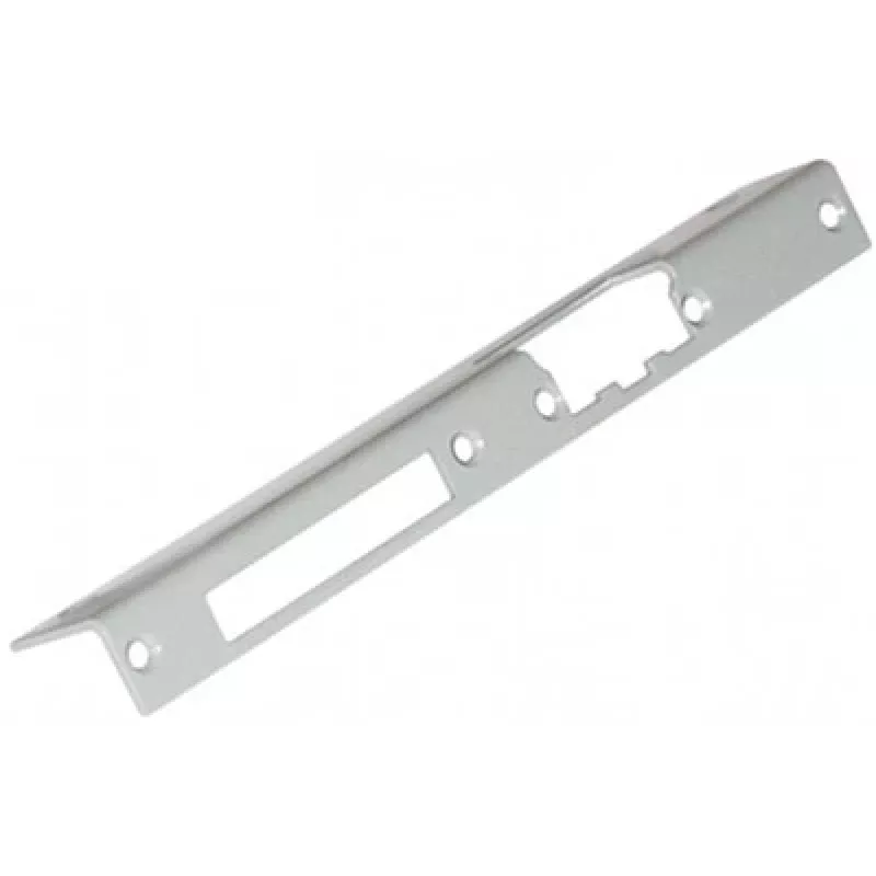 ELEKTRA-PLUS espelho de porta angular longo direito, castanho, 240x40 mm, aço, pintado, para fechadura de cilindro de perfil europeu, montagem à superfície, porta interior, série 2423