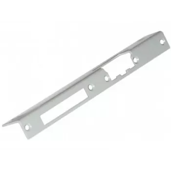 ELEKTRA-PLUS espelho de porta angular longo direito, castanho, 240x40 mm, aço, pintado, para fechadura de cilindro de perfil europeu, montagem à superfície, porta interior, série 2423