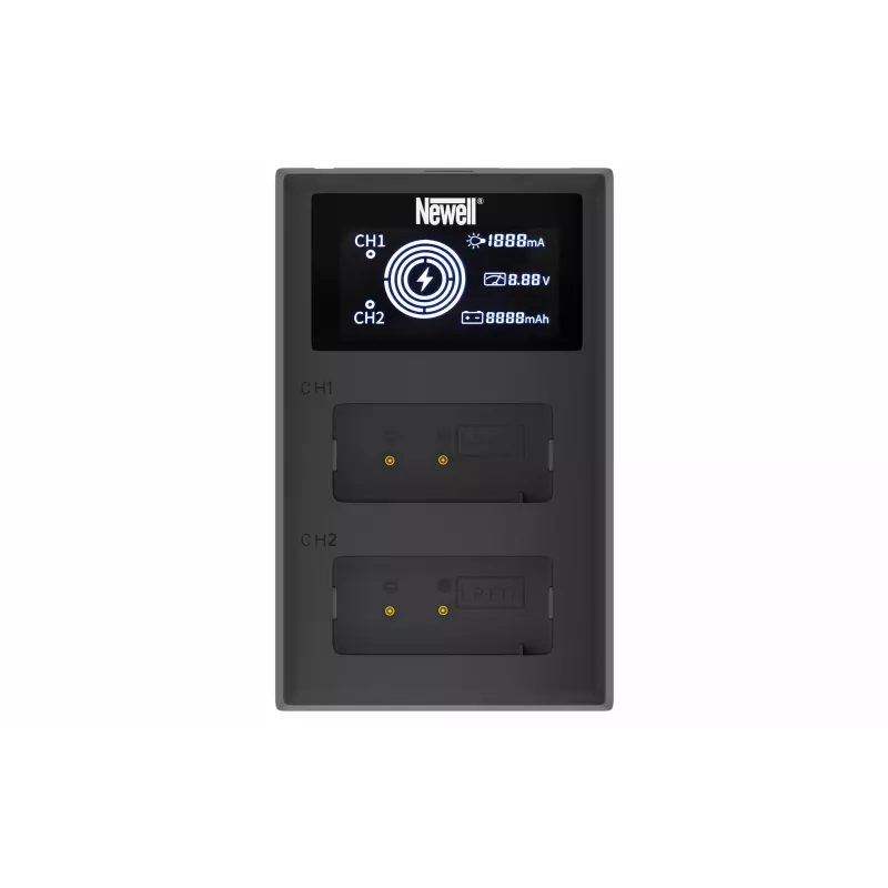 Newell Carregador de Dois Canais FDL-USB-C para Baterias Canon LP-E17