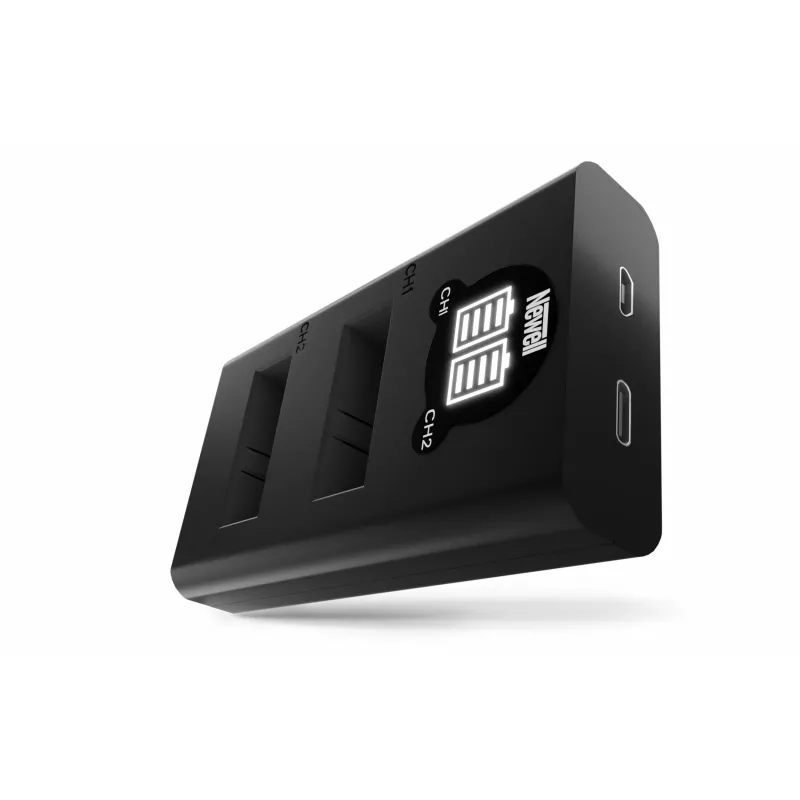 Newell Carregador de Dois Canais DL-USB-C e 2 Baterias SPJB1B para GoPro 8