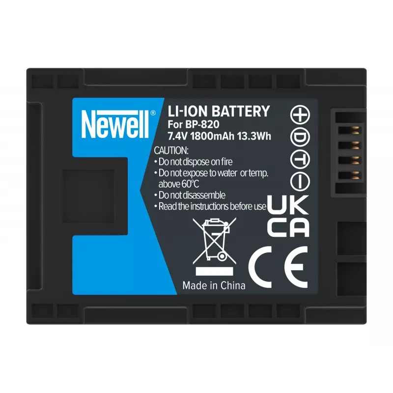 Newell Bateria de Substituição BP-820 para Câmara de Vídeo Canon