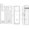 ROGER PR312EM-BK Controlador de acesso com leitor de proximidade EM 125 kHz