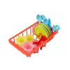 LEAN TOYS Lavatório colorido com torneira e máquina de lavar loiça com acessórios