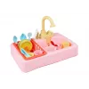 LEAN TOYS Lavatório colorido com torneira e máquina de lavar loiça com acessórios