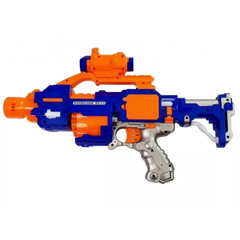 LEAN TOYS Espingarda de espuma com alvo giratório 45 cm