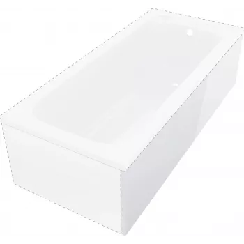DEANTE Painel de banheira Prizma 160 cm - lado longitudinal branco
