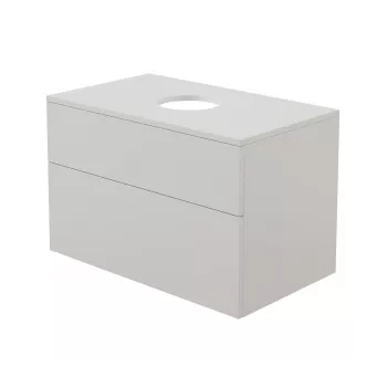 DEANTE CREA Móvel inferior de lavatório com tampo de lavatório 600x450x570 mm branco MDF/cerâmica