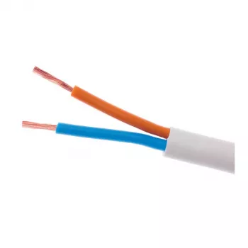 ELEKTROKABEL OMY 2x1mm² H03VV-F cabo elétrico branco 100m