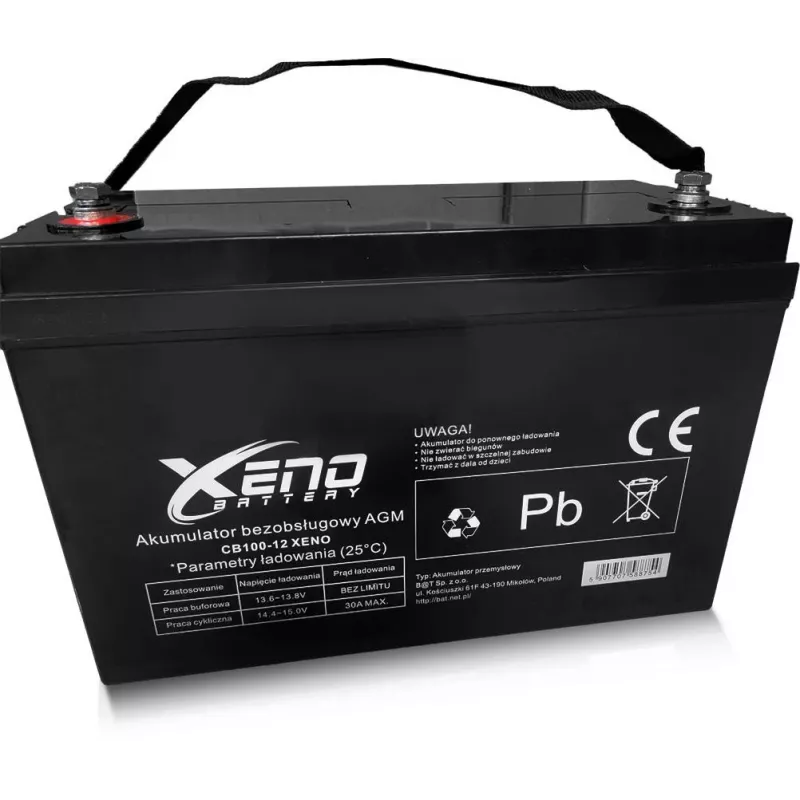 Bateria AGM BAT Xeno Black 12V 100Ah