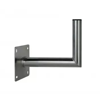 CORAB USL-48/250AL Suporte de parede angular para mastro de 48mm, braço de 250mm, alumínio, prateado