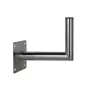CORAB USL-48/250AL Suporte de parede angular para mastro de 48mm, braço de 250mm, alumínio, prateado
