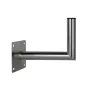 CORAB USL-48/300AL Suporte de parede de canto para antena parabólica, alumínio, tubo de 48 mm, braço de 300 mm