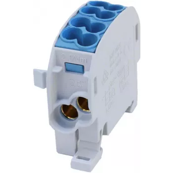 Bloco de distribuição derivado SIMET SCB 25 Al/Cu 80-110 SIMBLOCK, azul 81501003