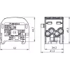 Bloco de distribuição SIMET SCB 25-2 Al/Cu 80-120 SIMBLOCK - cinzento 81505002