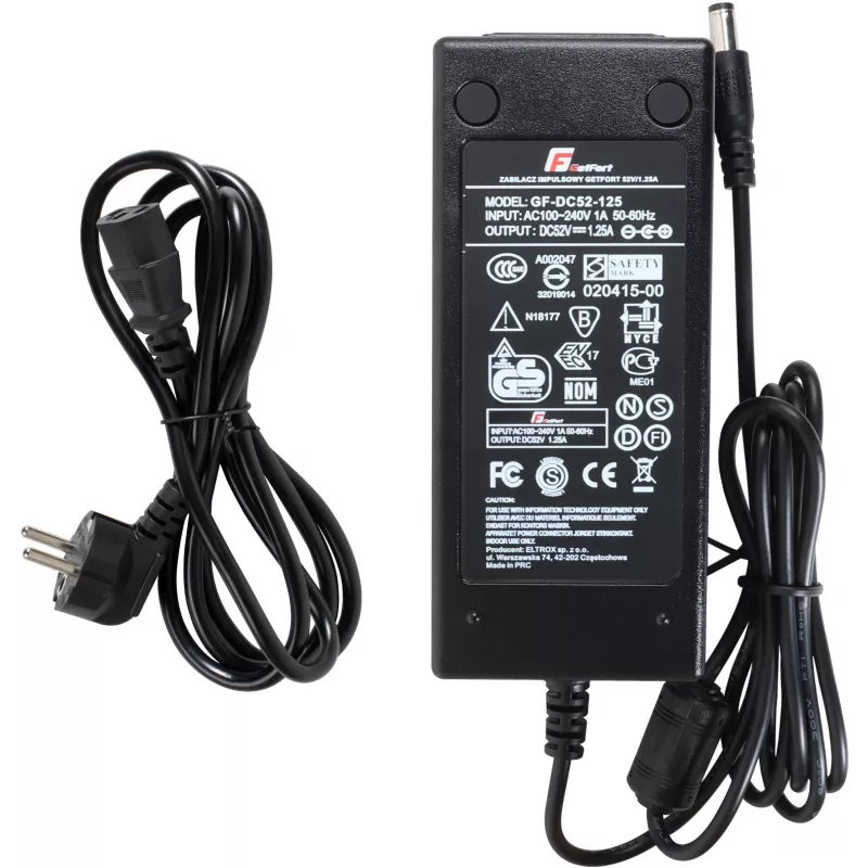 Fonte de alimentação comutada GETFORT 52V 1.25A 65W